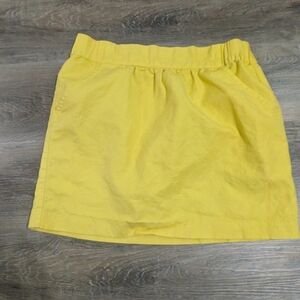Banana Republic Yellow Elastic Waist Skirt